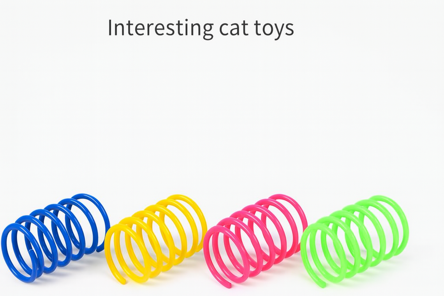 UV HOME Colorful Cat Spring Toys