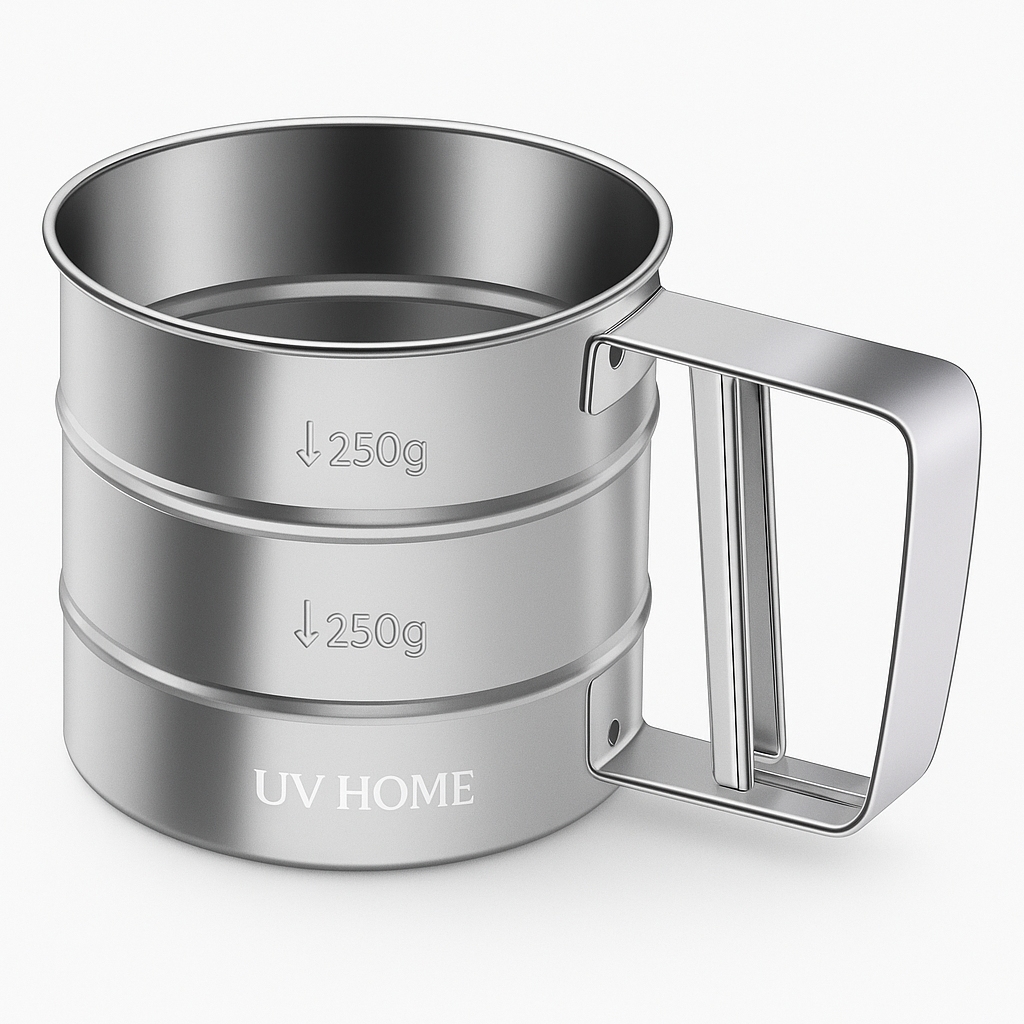 UV HOME Stainless Steel Flour Sifter Cup