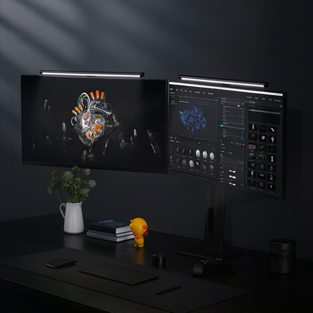 UV HOME Dual LED Monitor Light Bar with Wireless Remote