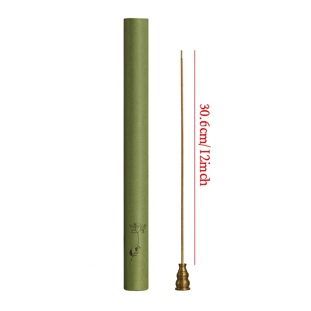 UV HOME Natural Incense Sticks with Holder – 12 Inch Long-Lasting Aromatherapy