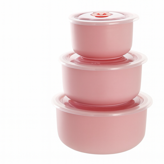 UV HOME – 3-Piece Wheat Straw Food Storage Container