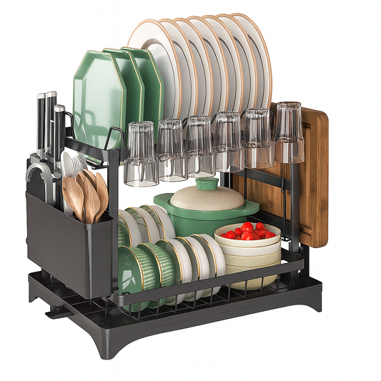 UV HOME Double-Layer Dish Drying Rack