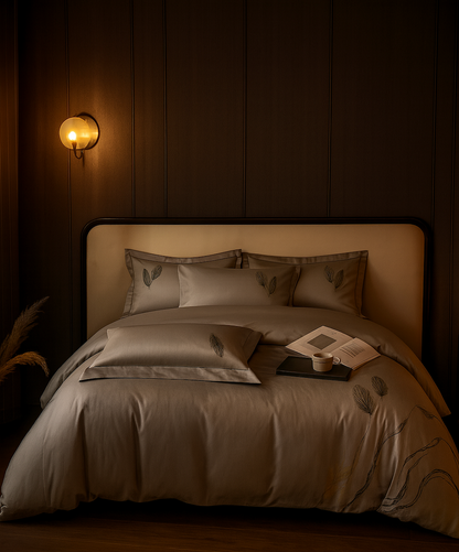 UV HOME Cotton Embroidered Bedding Set