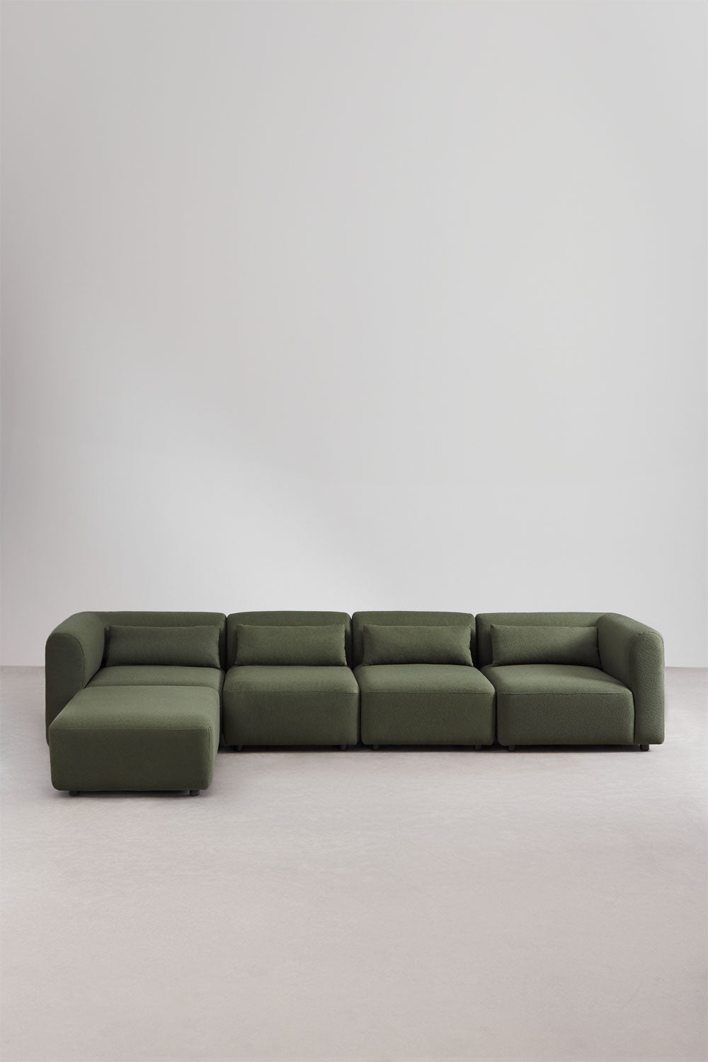 UV HOME 4-piece modular sofa with upholstered ottoman Fogle
