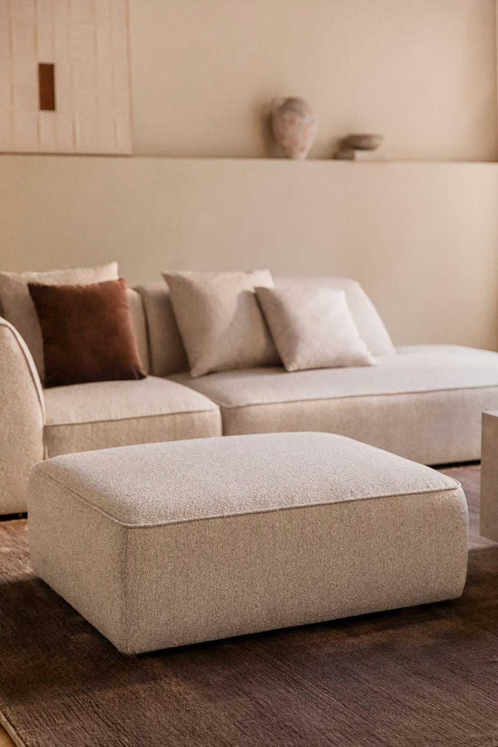 UV HOME Upholstered pouf Cardea
