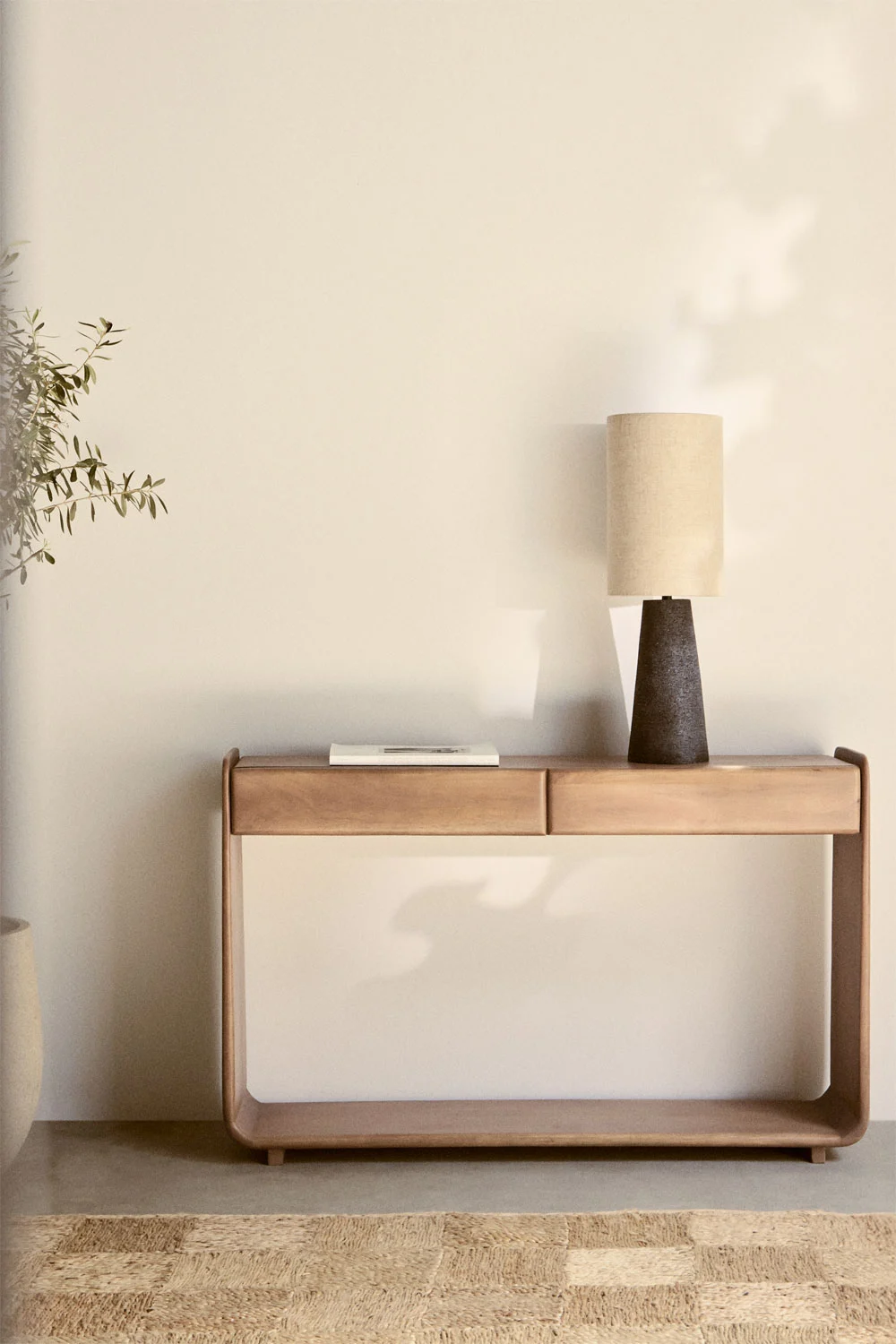 UV HOME Rectangular hall console 120x30 cm in Tinsley wood