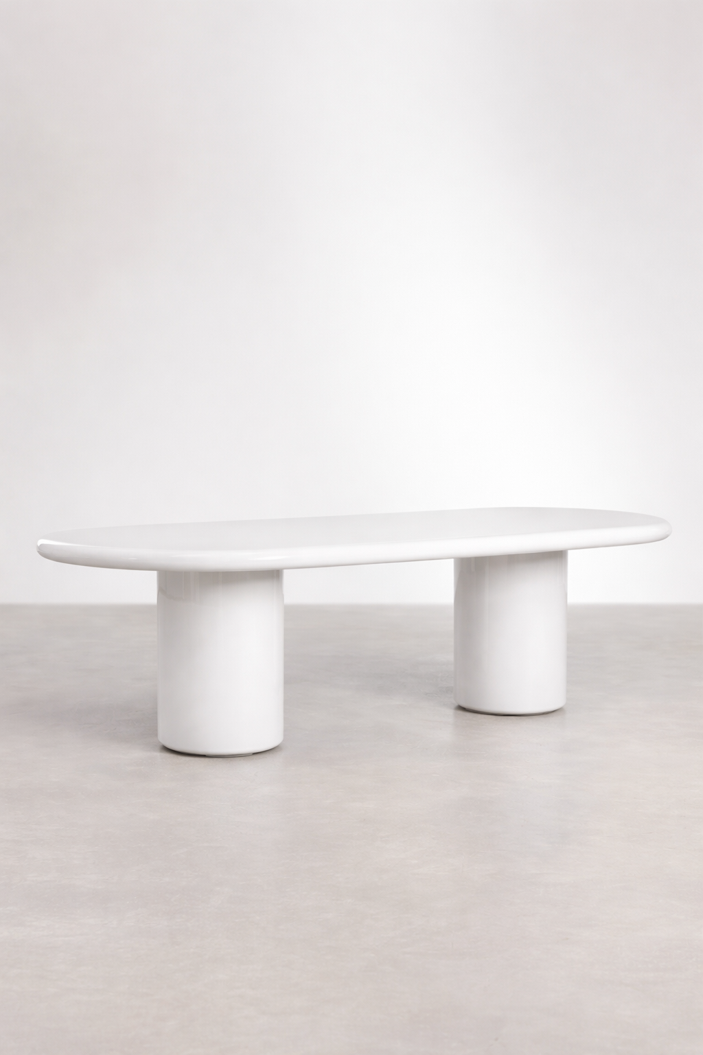 UV Home Aurean Oval Dining Table – Cement Finish