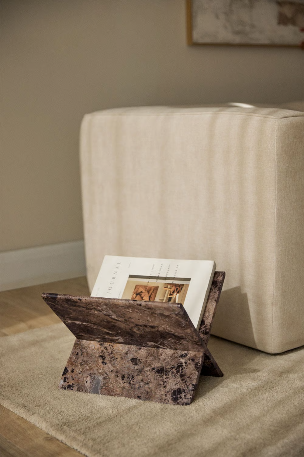UV HOME Kristoff Marble Magazine Holder