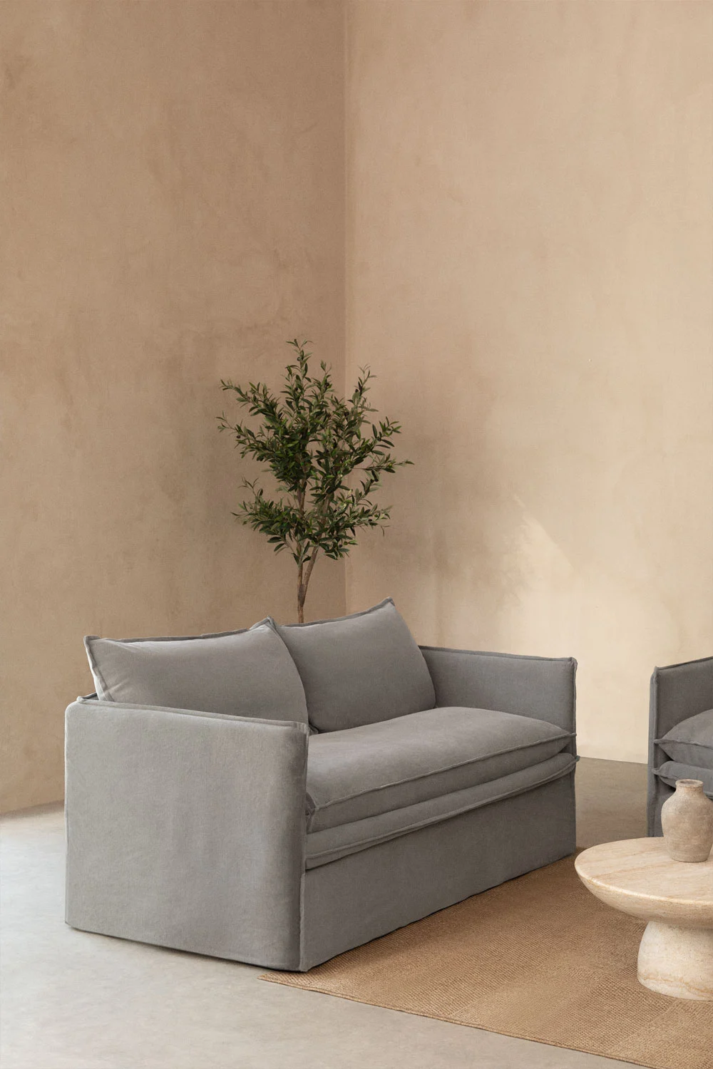 UV HOME Grace 2-seater sofa in linen and cotton
