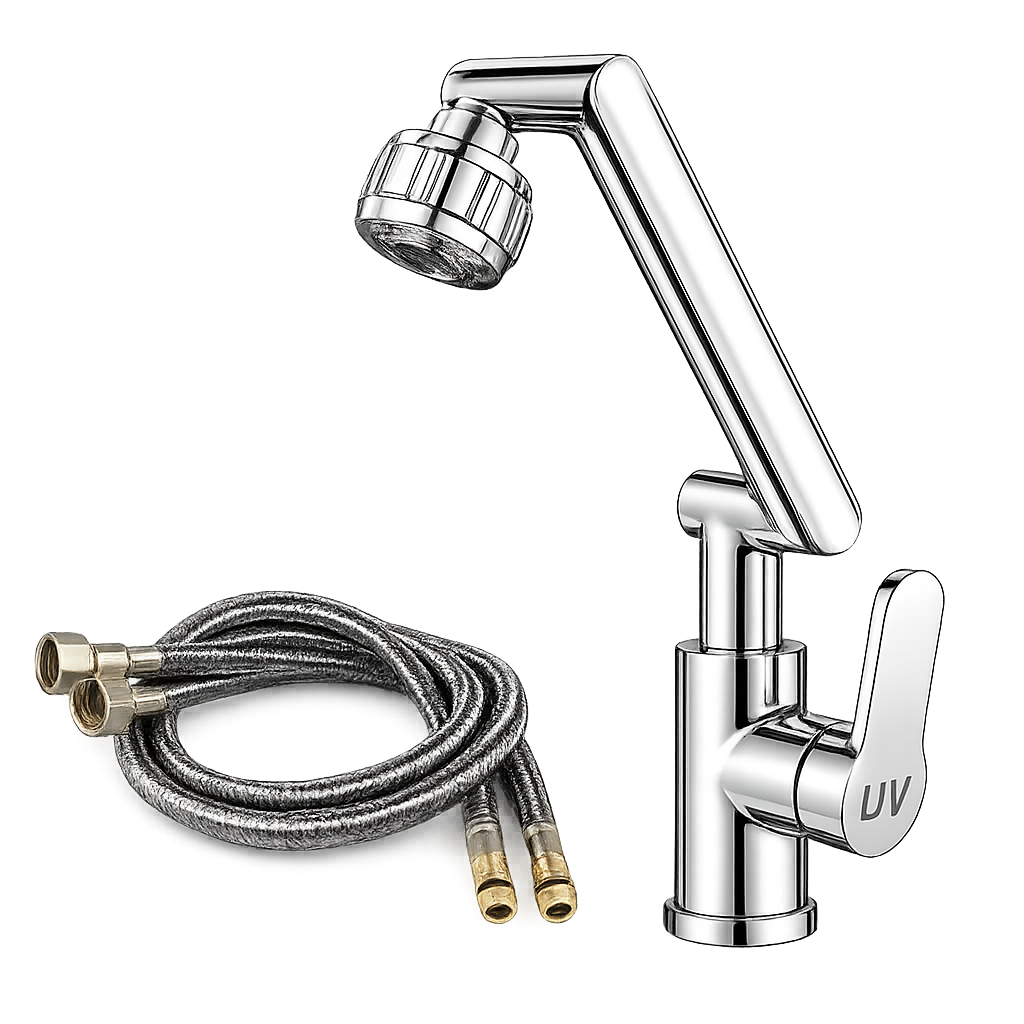UV Home – Dual Mode Robot Arm Faucet | Universal 360° Swivel for Kitchen & Bathroom