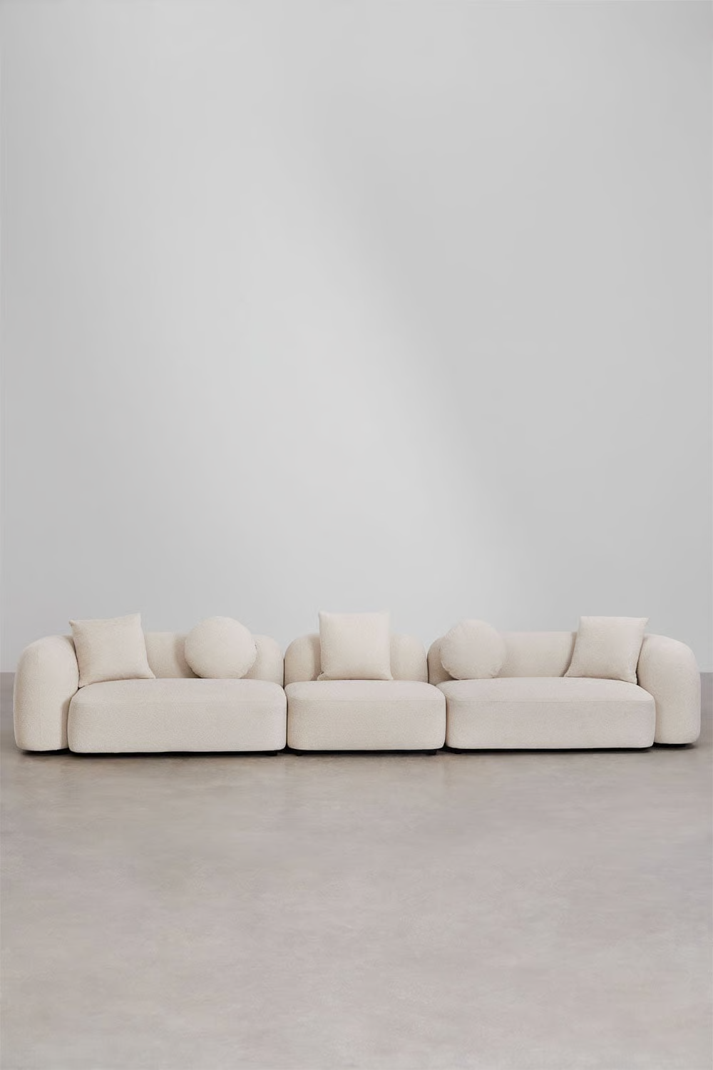 UV HOME Modular 3-piece sofa in chenille Coco