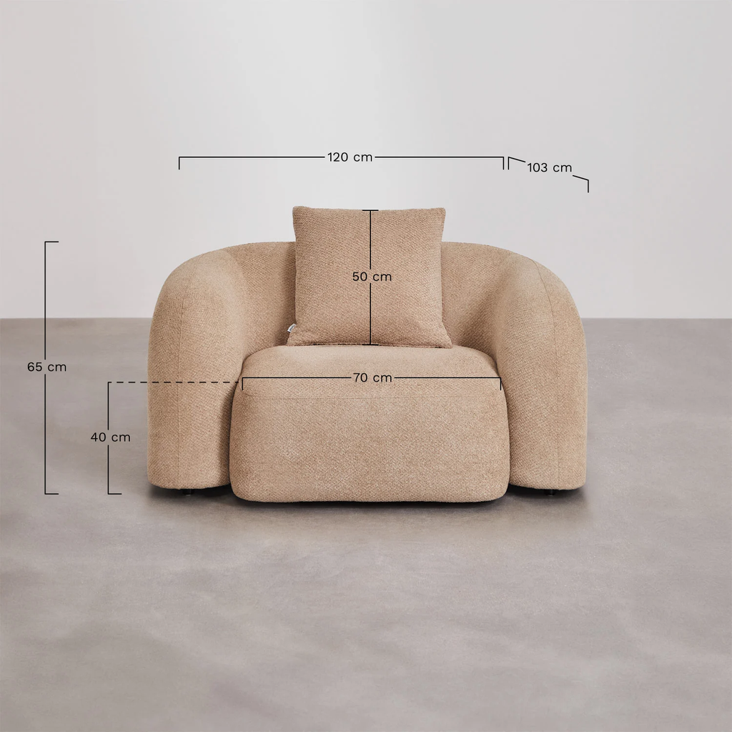 UV HOME Coco chenille armchair