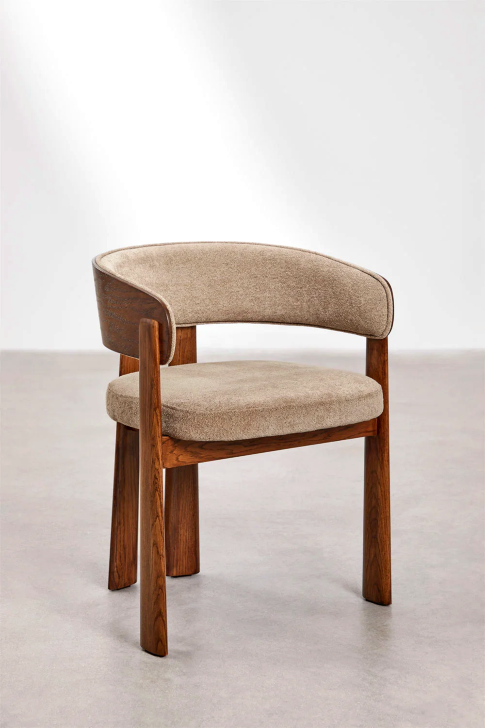 UV HOME Olea Dining Chair – Oak Wood & Upholstered