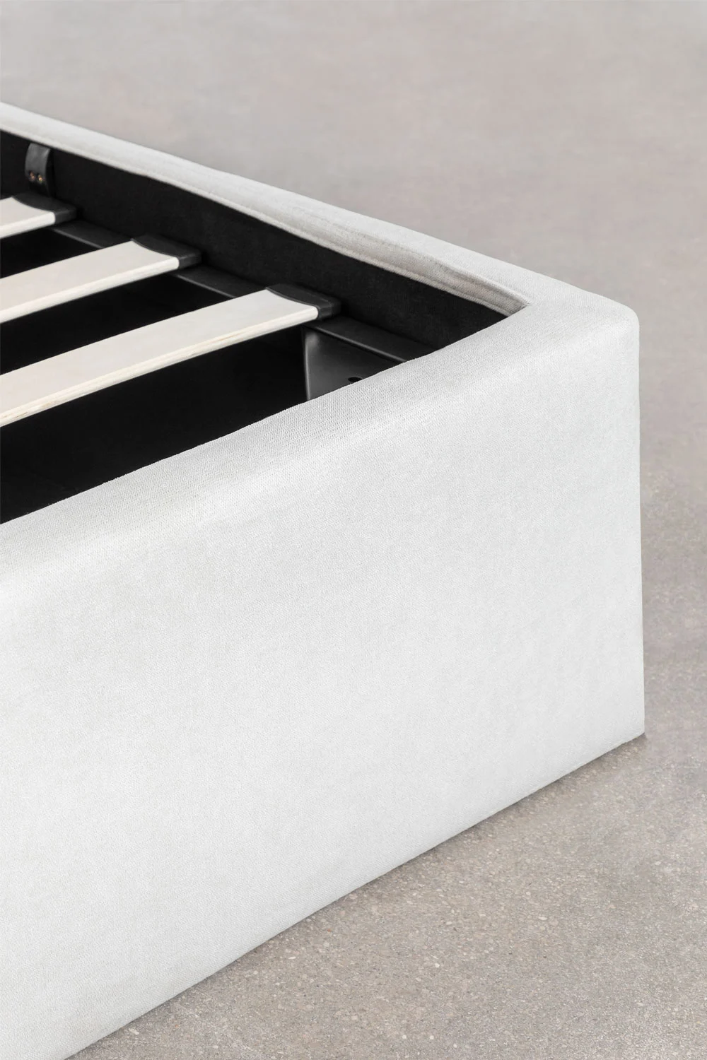 UV HOME Lorea Upholstered Storage Bed with Lift-Up Base for 160x200 cm Mattress