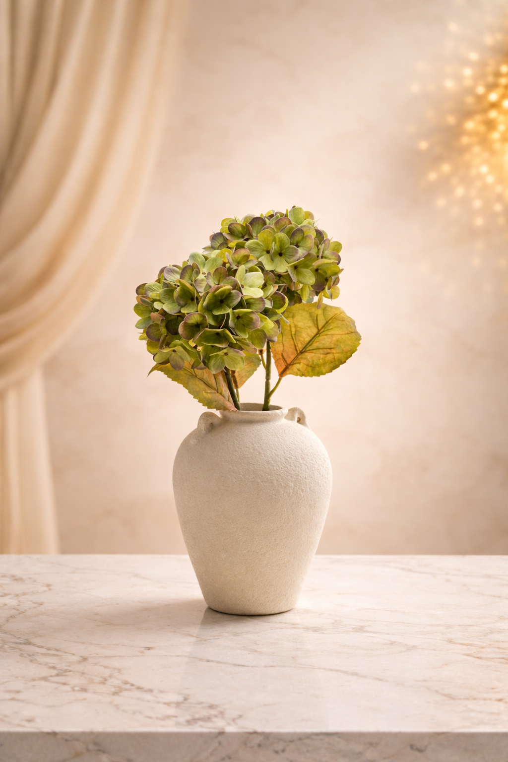 UV Home Aurivel Decorative Flowers – Set of 2 Artificial Floral Stems for Vase