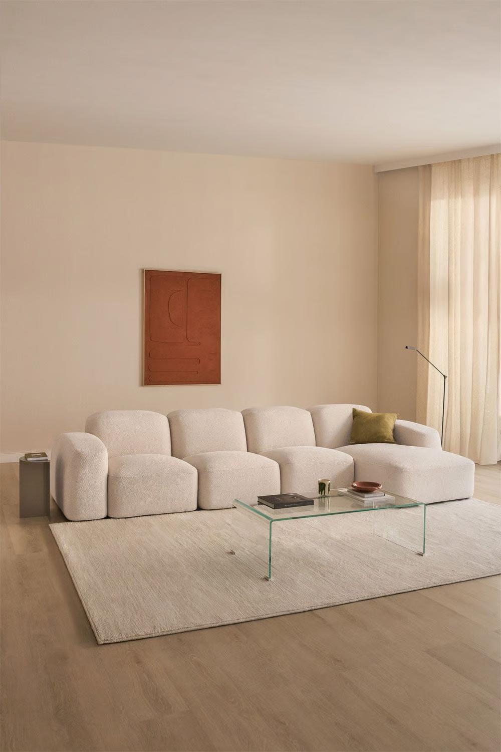 UV HOME Bastian 4-piece chaise longue modular sofa right