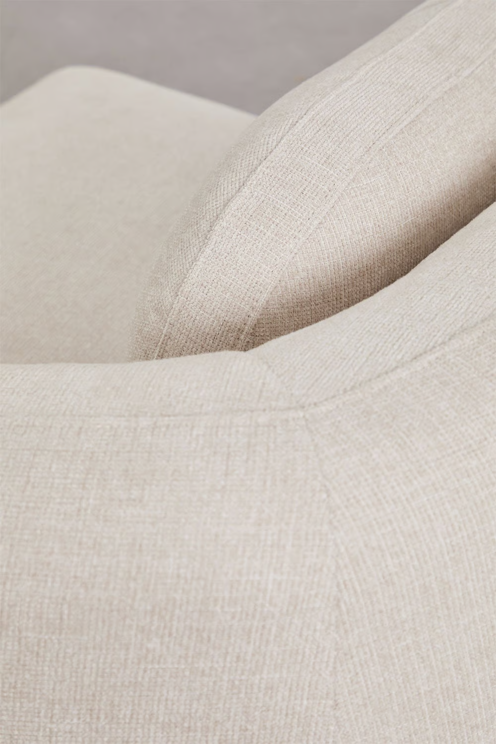 UV HOME Right corner module for modular sofa in chenille Coquette