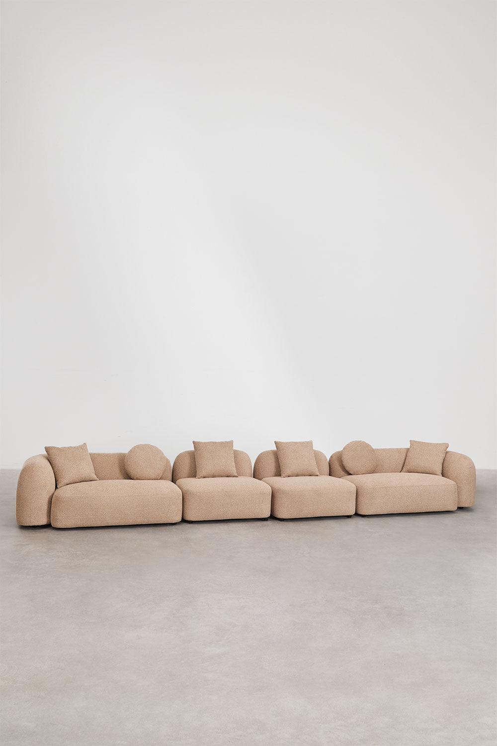 UV HOME Modular 4-piece sofa in chenille Coco