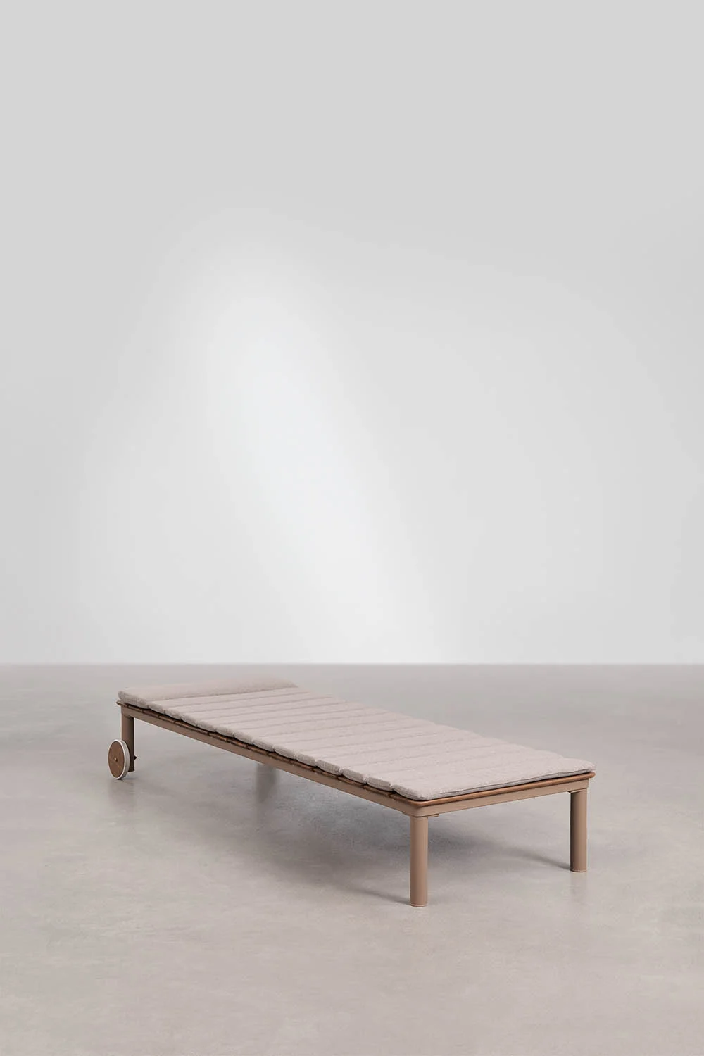 UV HOME Sirka Elegant Acacia Wood & Steel Sun Lounger