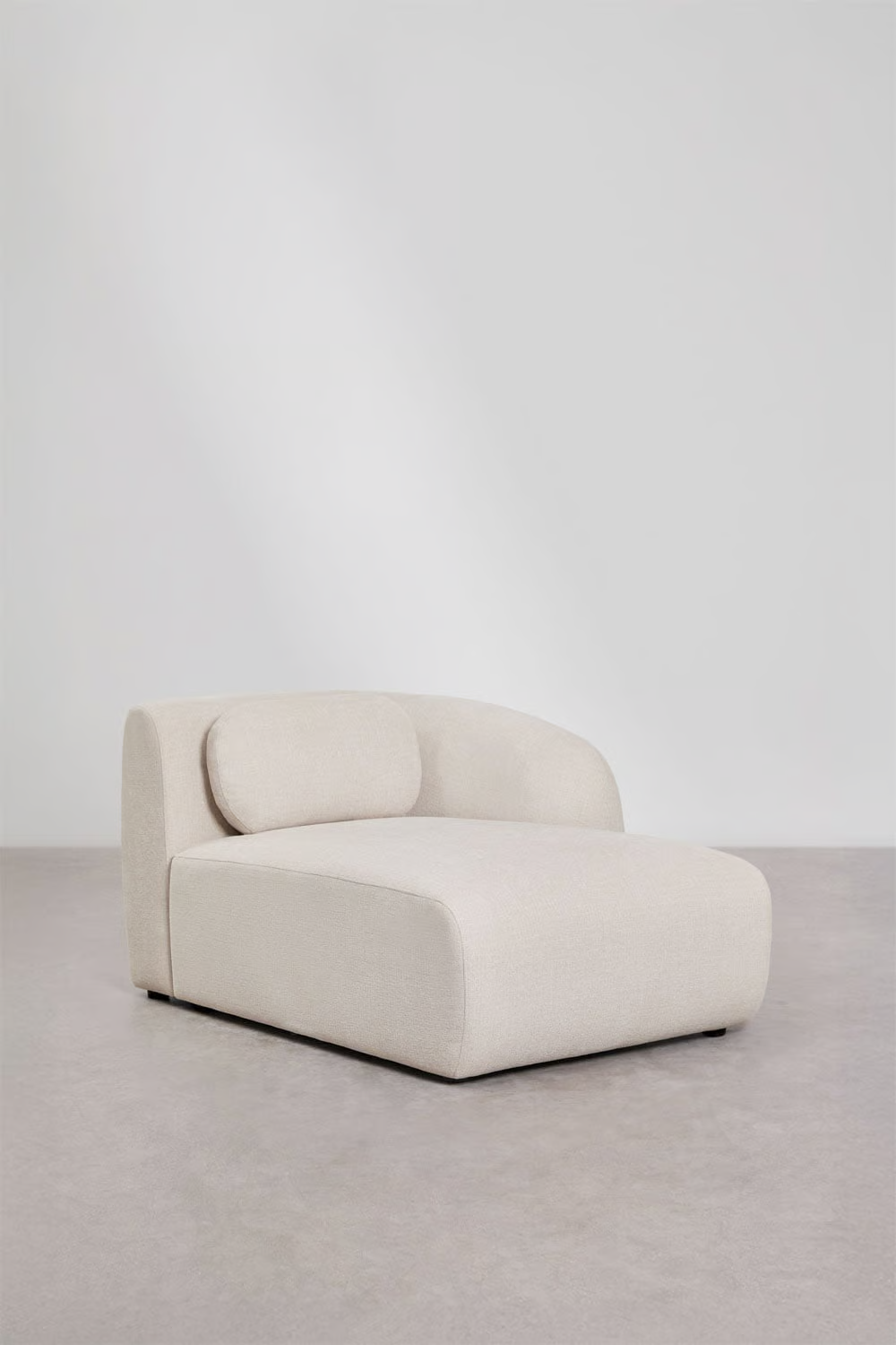 UV HOME Modular sofa with double chaise longue of 4 pieces in chenille Coquette