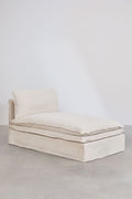 UV HOME Longue chair module for modular sofa in linen and cotton Grace