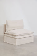 UV HOME Central module for modular sofa in linen and cotton Grace