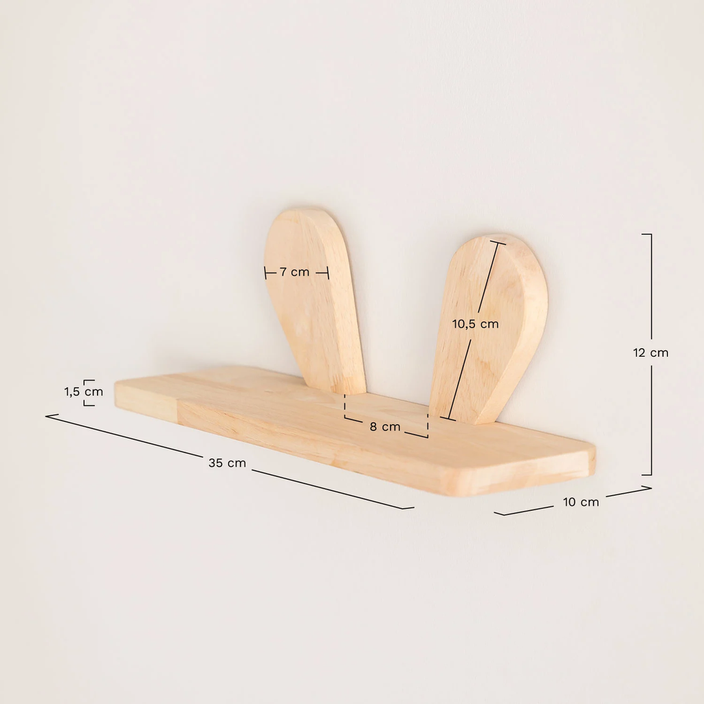 UV Home Buny Kids wooden wall shelf