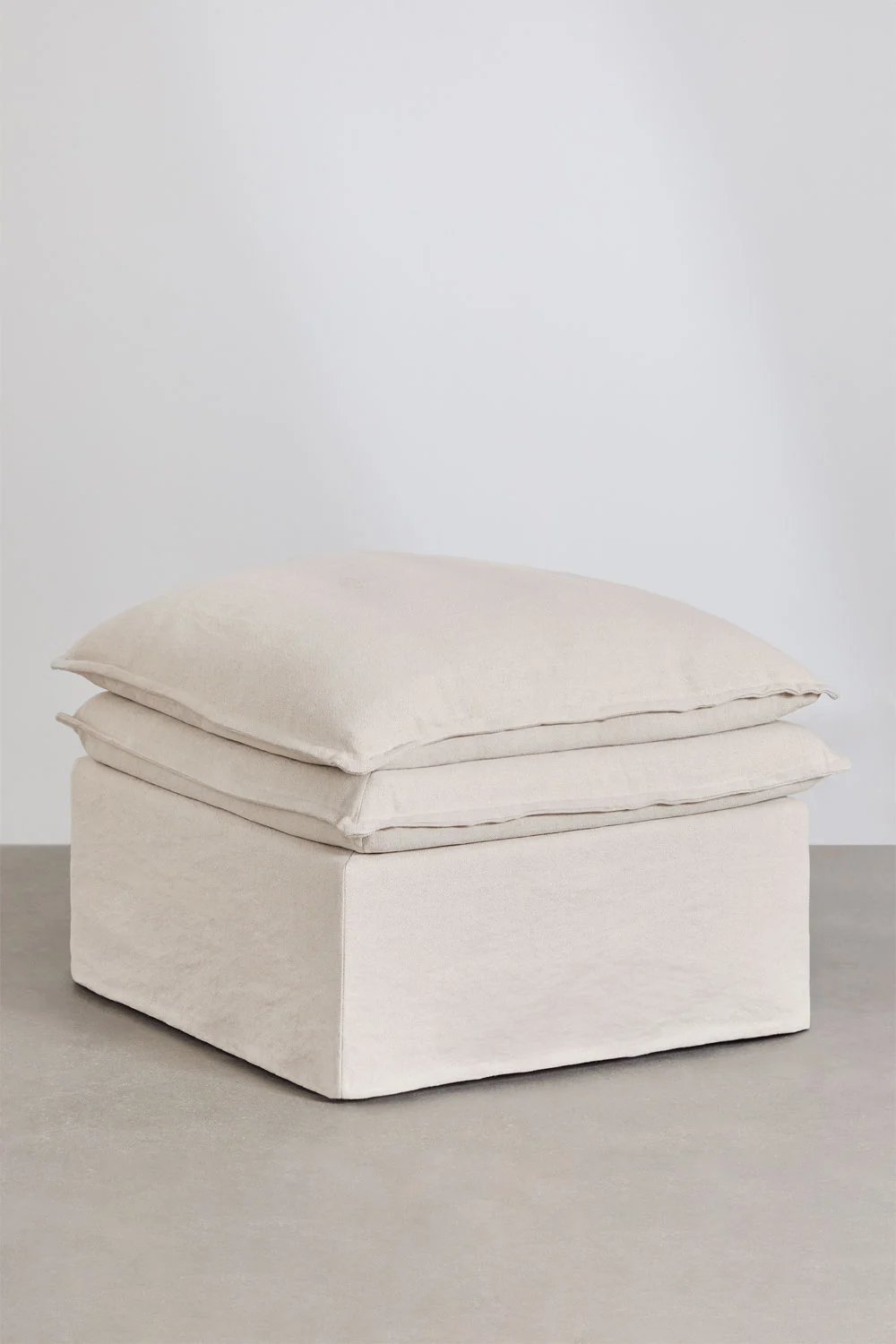 UV HOME Grace pouf in linen and cotton