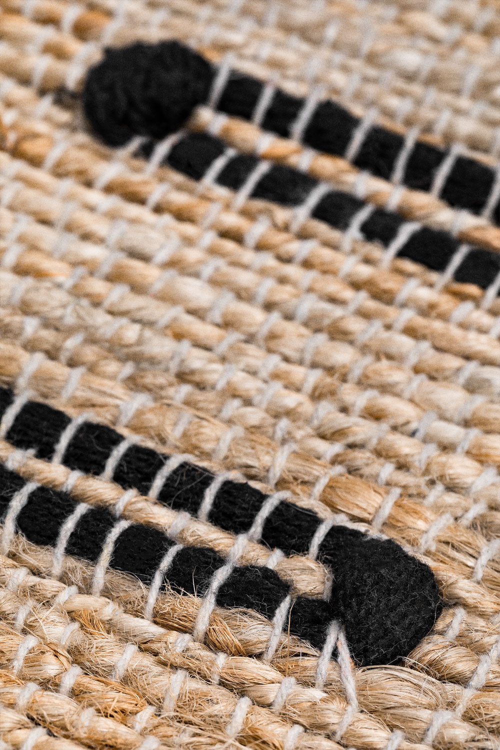 UV Home Rectangular rug made of jute and fabric Plamena