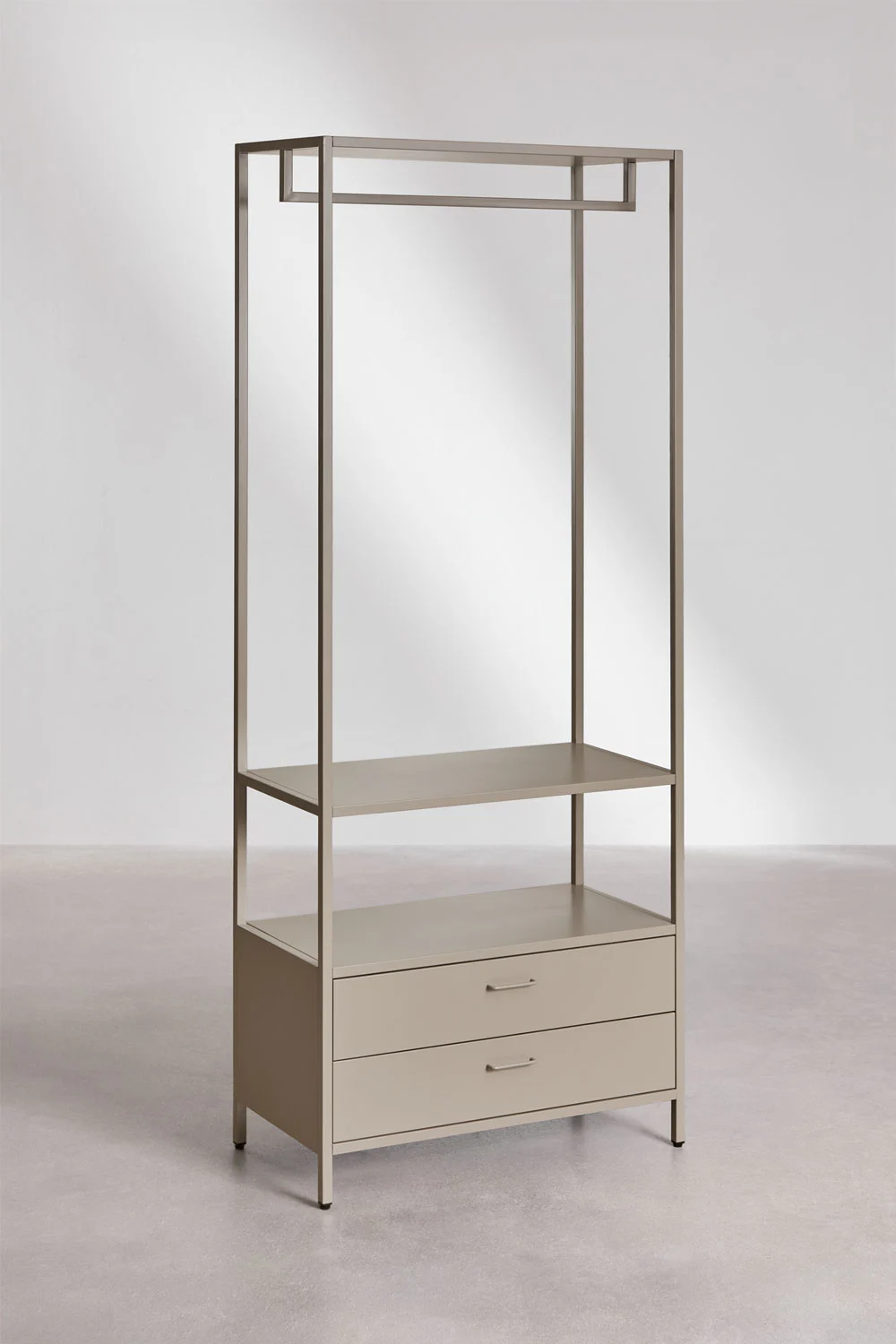 UV HOME Janine 3-Piece Open Modular Wardrobe with Steel Shelves