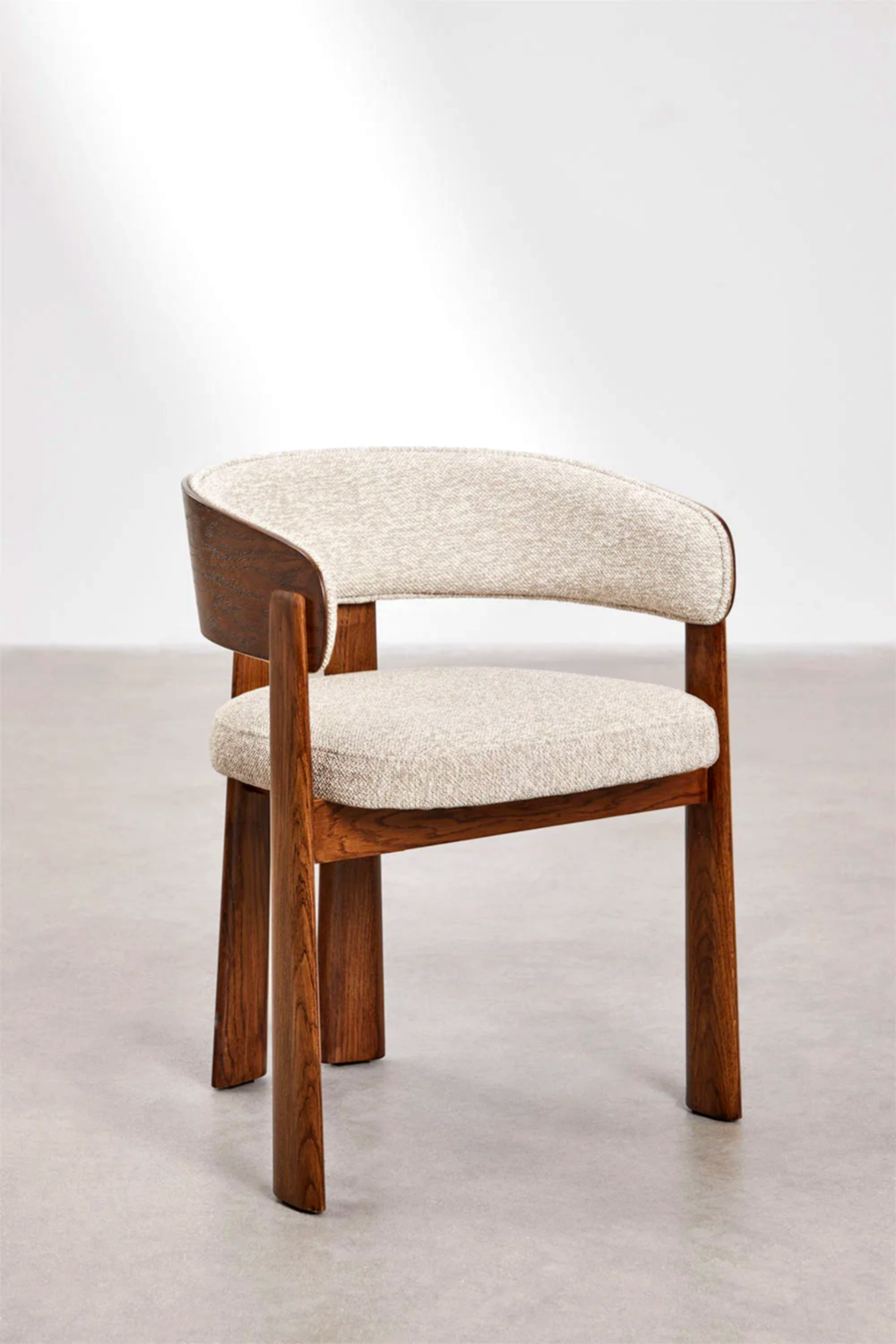 UV HOME Olea Dining Chair – Oak Wood & Upholstered