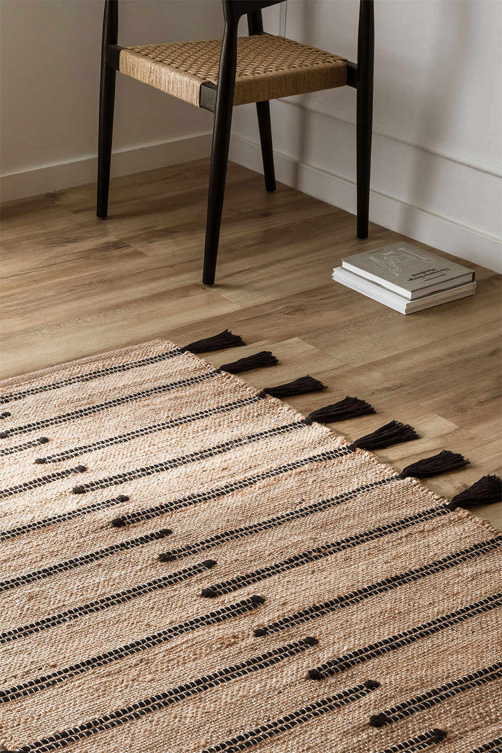 UV Home Rectangular rug made of jute and fabric Plamena