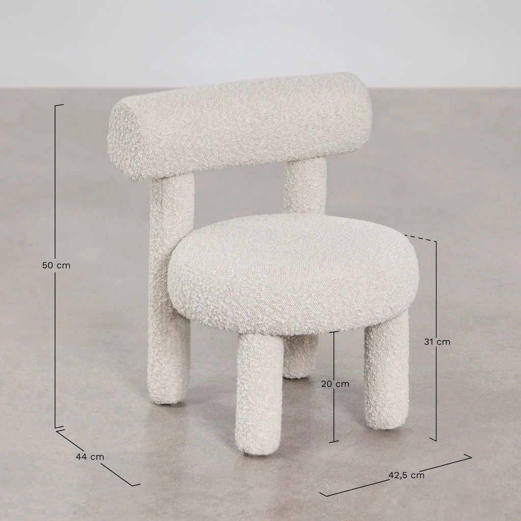 UV Home Chair in bouclé fabric Gia Kids