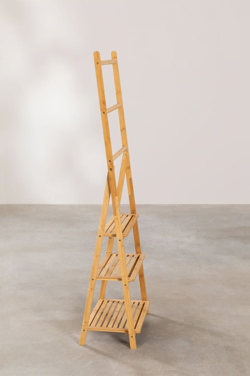 UV HOME Freestanding Towel Rack with Shelves – Laos Bamboo