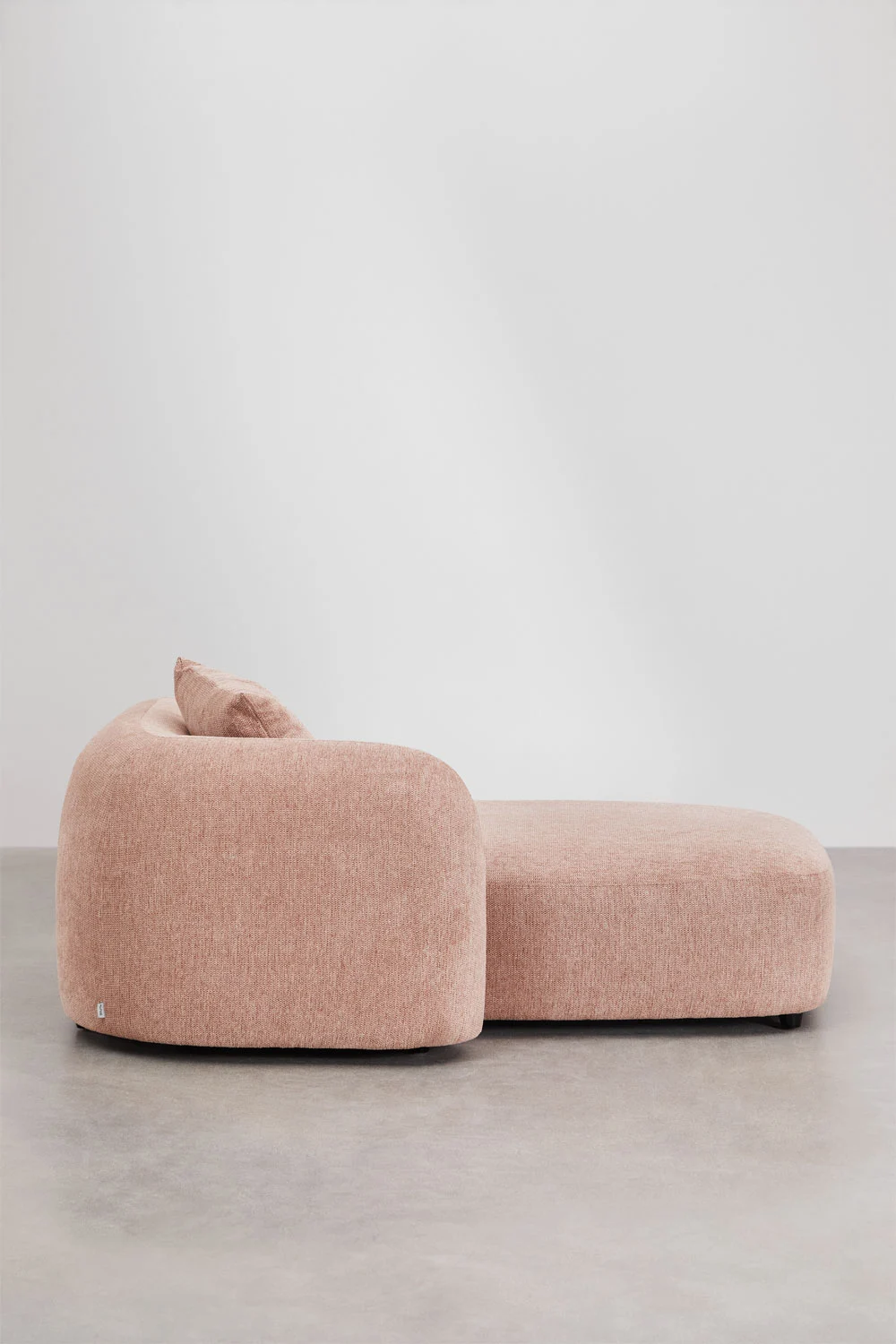 UV HOME Left chaise longue module for modular sofa in chenille Coco