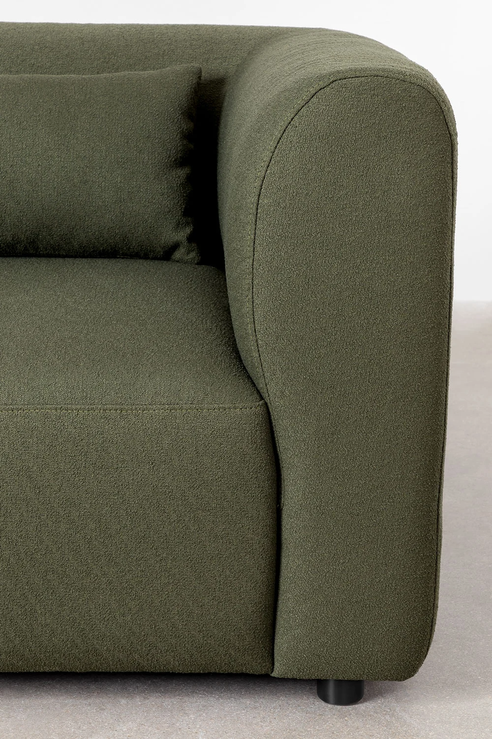UV HOME 2-piece modular corner sofa with chaise longue left and Fogler pouf