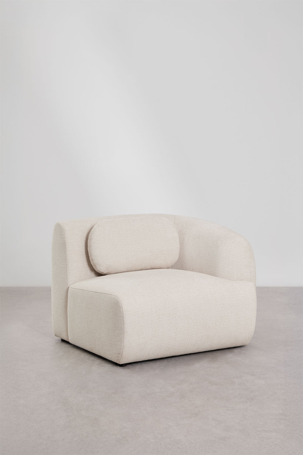 UV HOME Right corner module for modular sofa in chenille Coquette