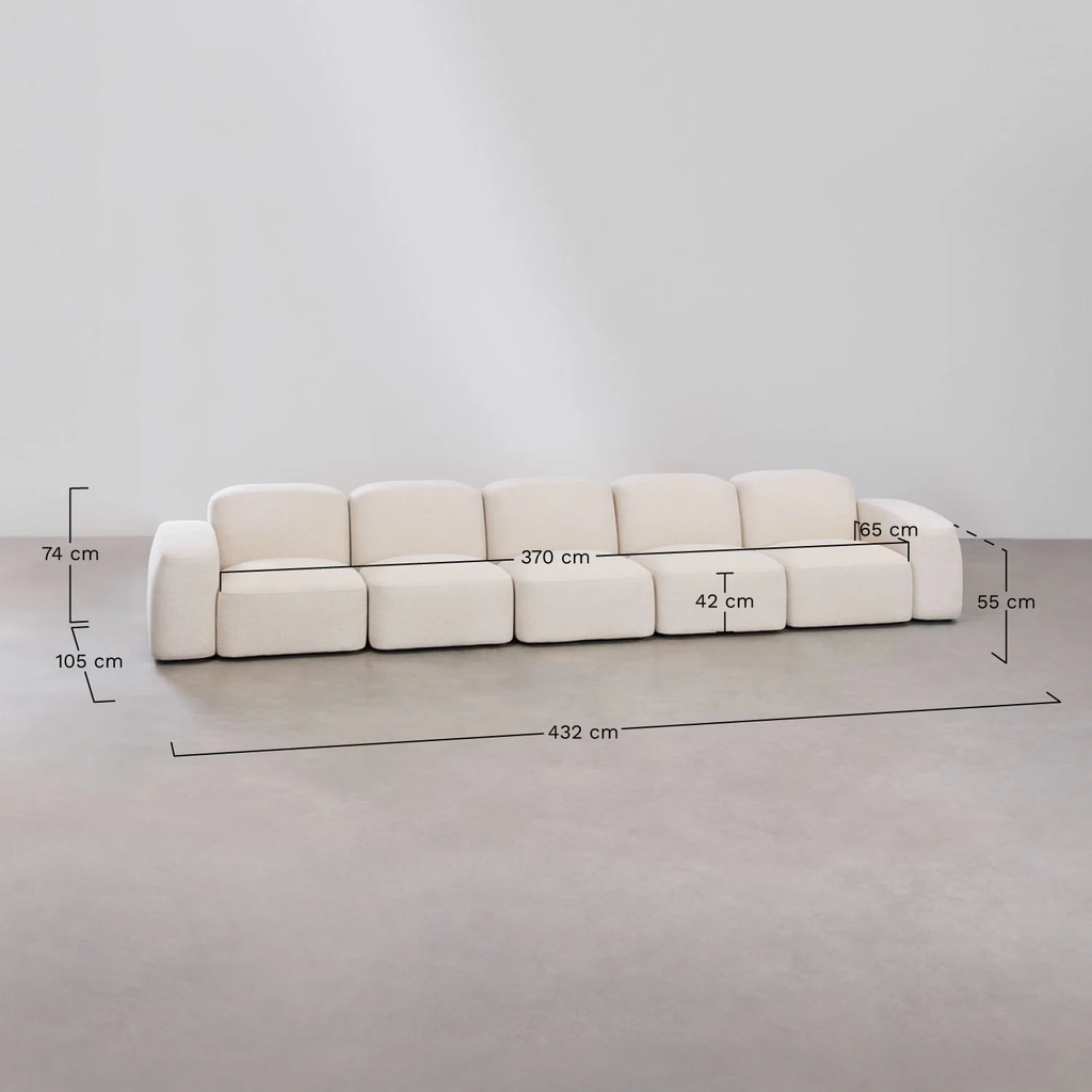 UV HOME Bastian 5-piece modular sofa