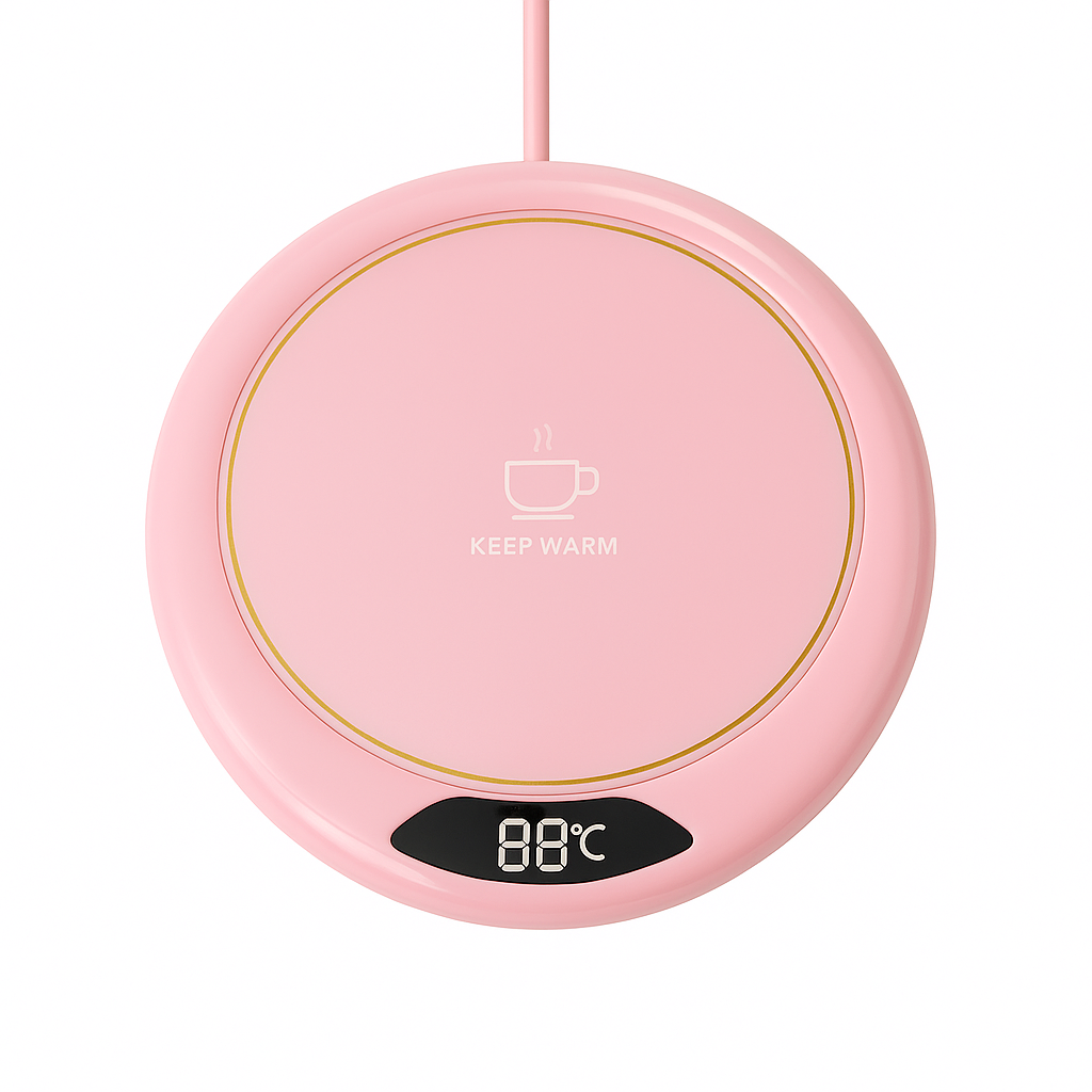UV HOME Electric Cup Warmer – Smart Beverage Heating Pad with LED Display (88°C)
