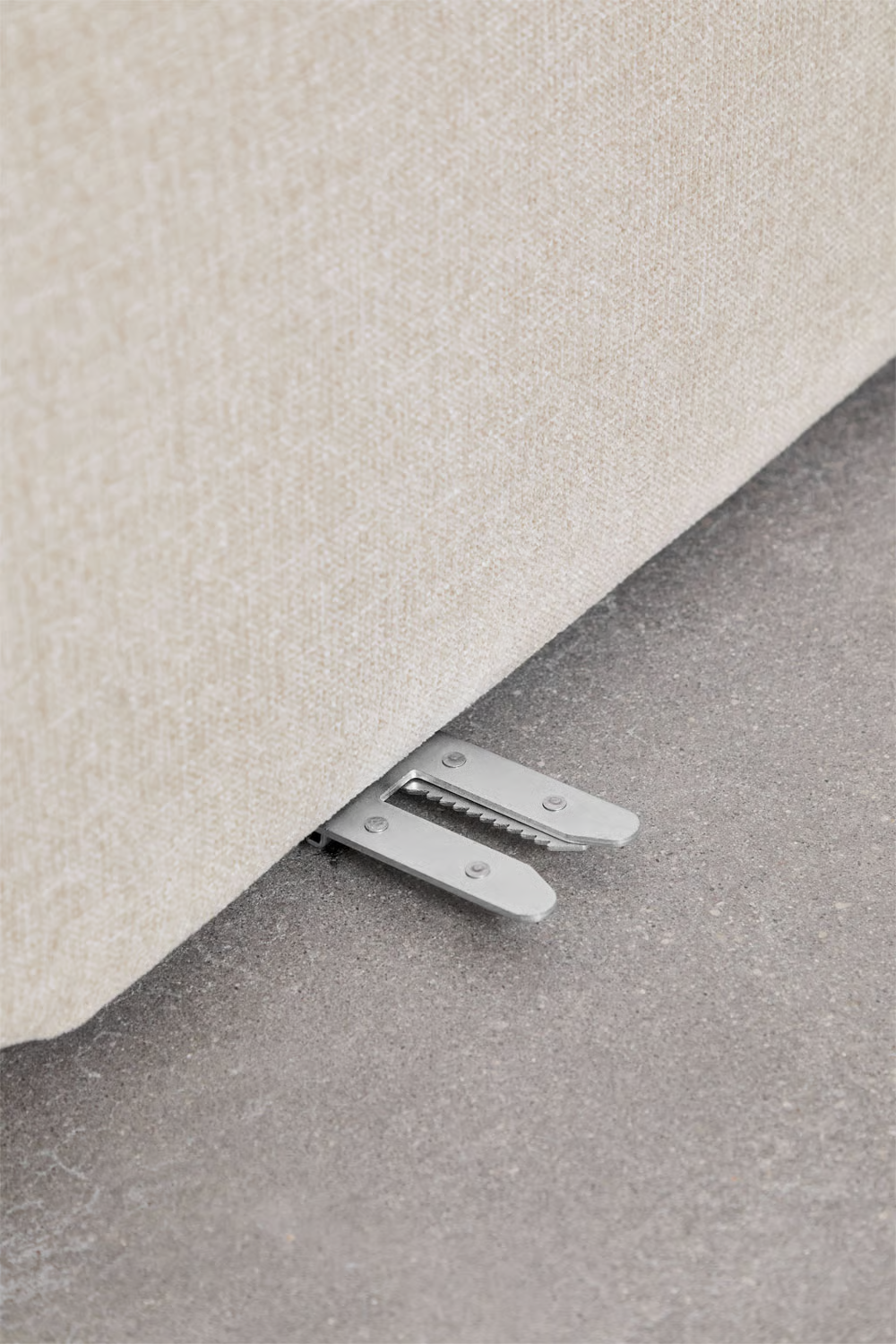 3-piece modular right chaise longue sofa in chenille Coquette