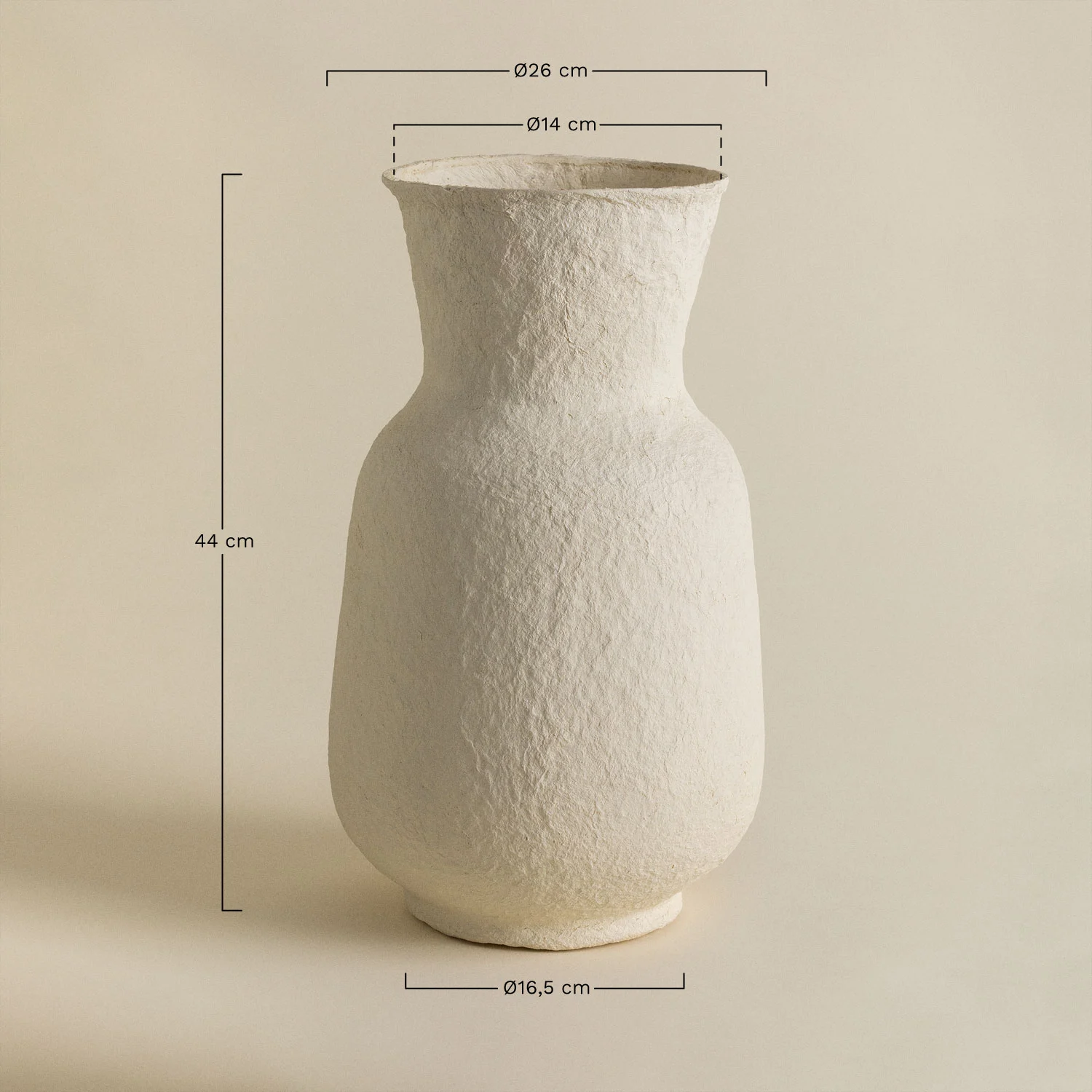 UV HOME Decorative Handmade Papier-Mâché Vase Sousel
