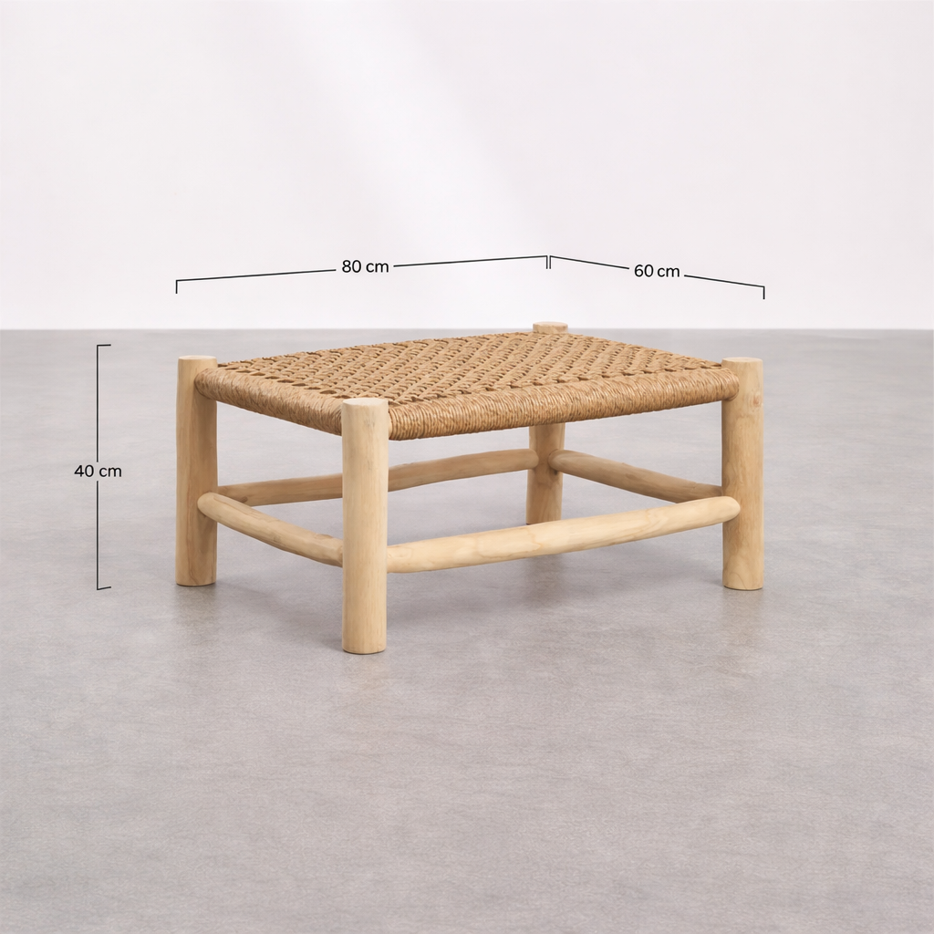UV Home Bientina Rectangular Coffee Table  – Teak Wood