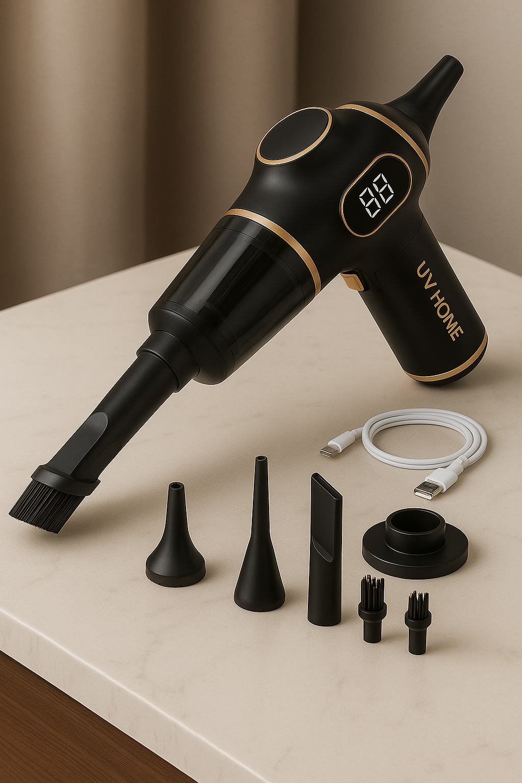 UV HOME ABS Cordless Car Vacuum Cleaner