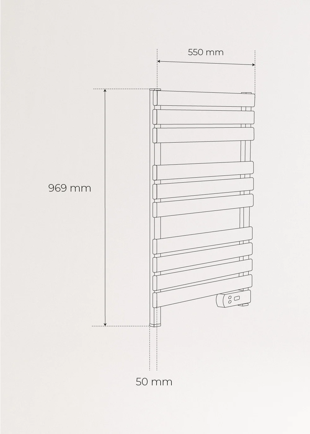 UV HOME Wall-Mounted Electric Towel Warmer 500W