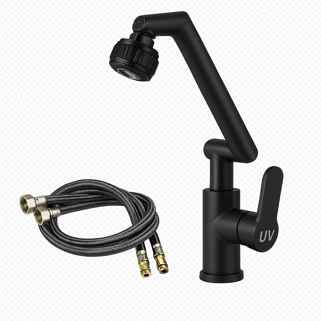 UV Home – Dual Mode Robot Arm Faucet | Universal 360° Swivel for Kitchen & Bathroom