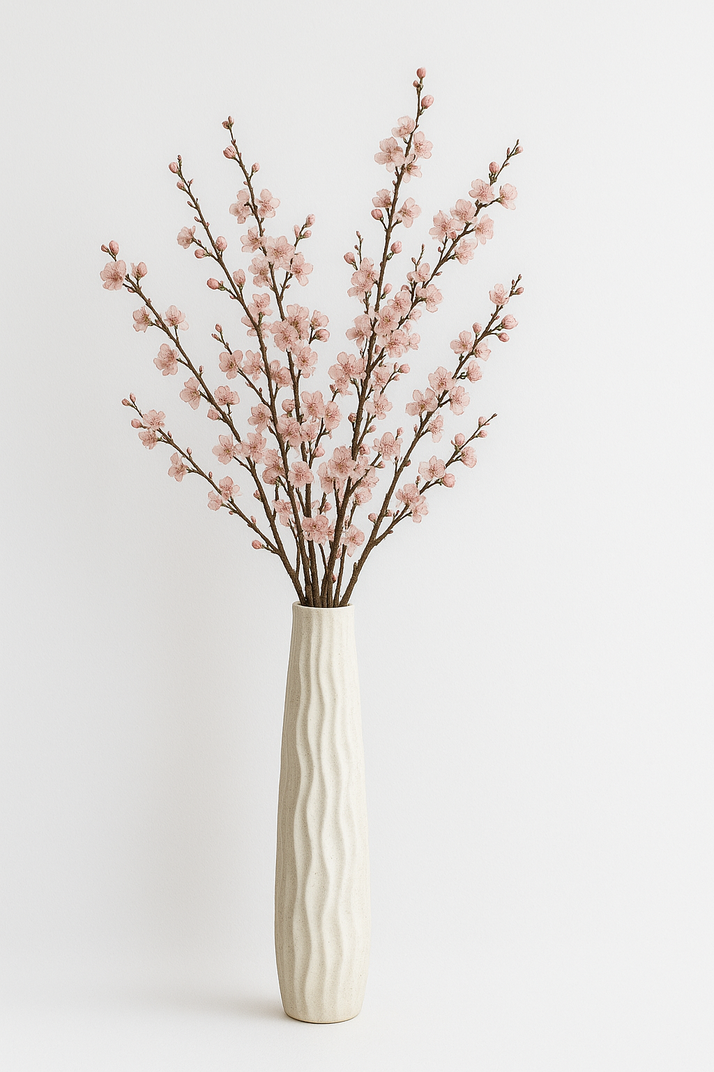 UV HOME Large Floor Vase – Imitation Ceramic Plastic Flower Display for Modern European Home Décor