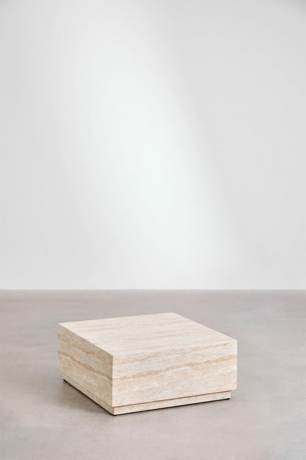 UV Home Imala Square Coffee Table  – Travertine Concrete Look