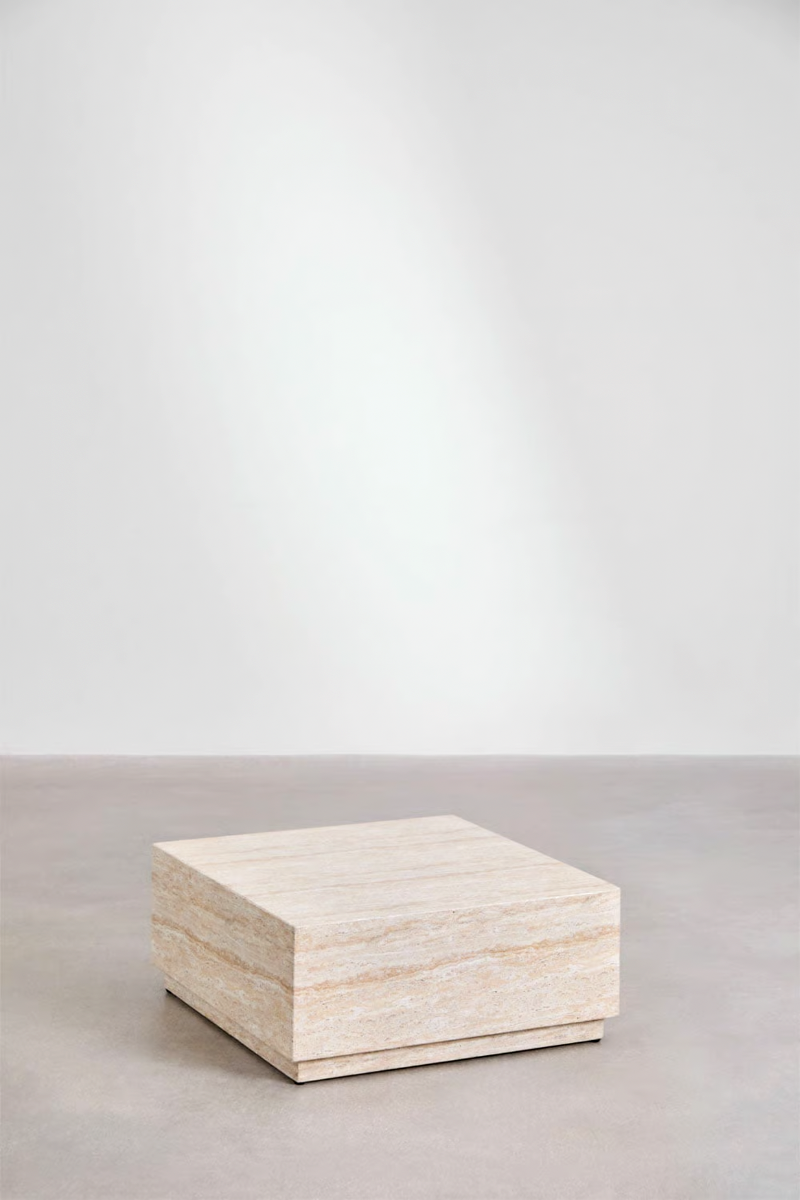 UV Home Imala Square Coffee Table  – Travertine Concrete Look