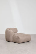UV HOME Left chaise longue module for modular sofa in chenille Coquette