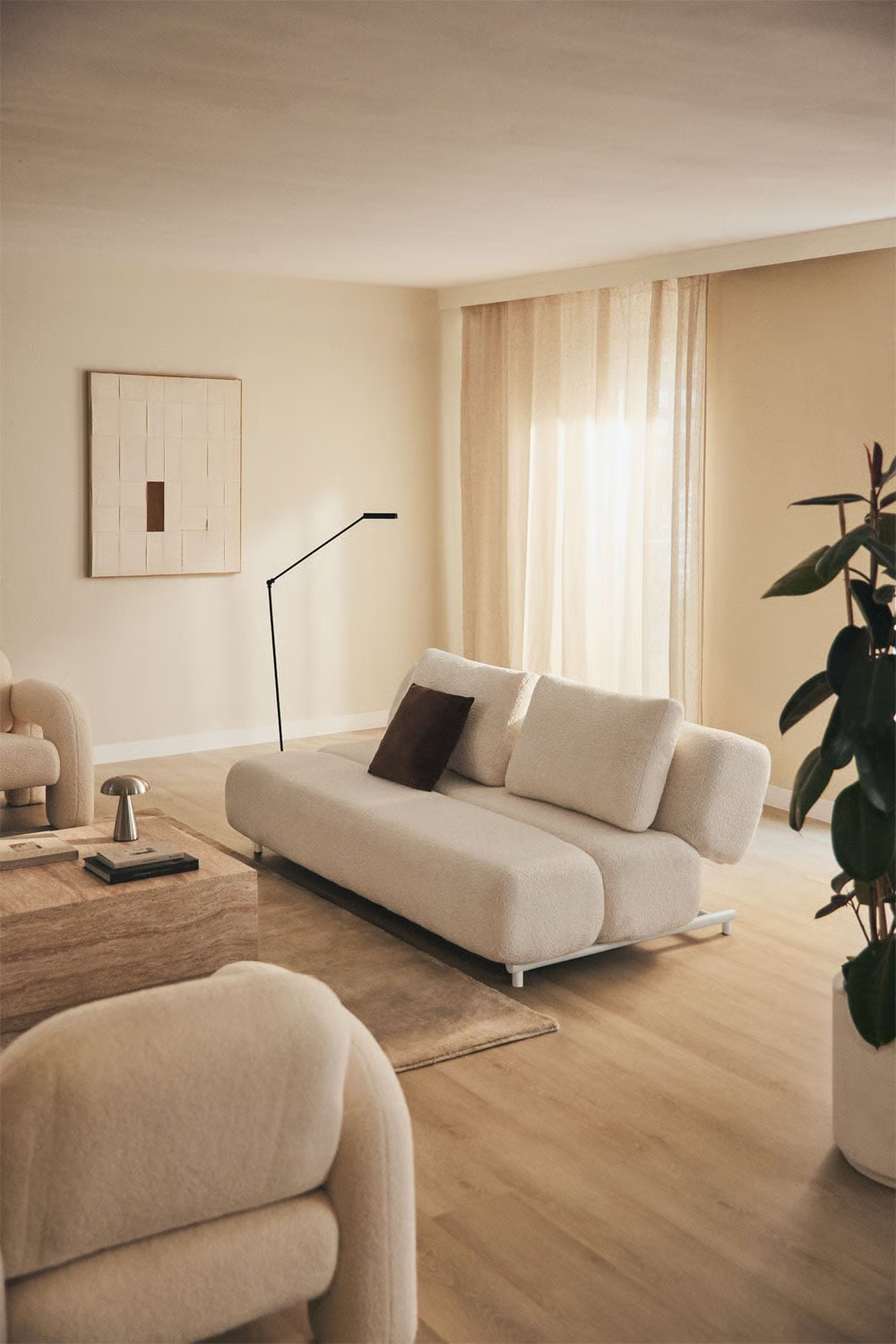 Miami 3-Seater Sofa Bed – Bouclé Fabric | UV Home
